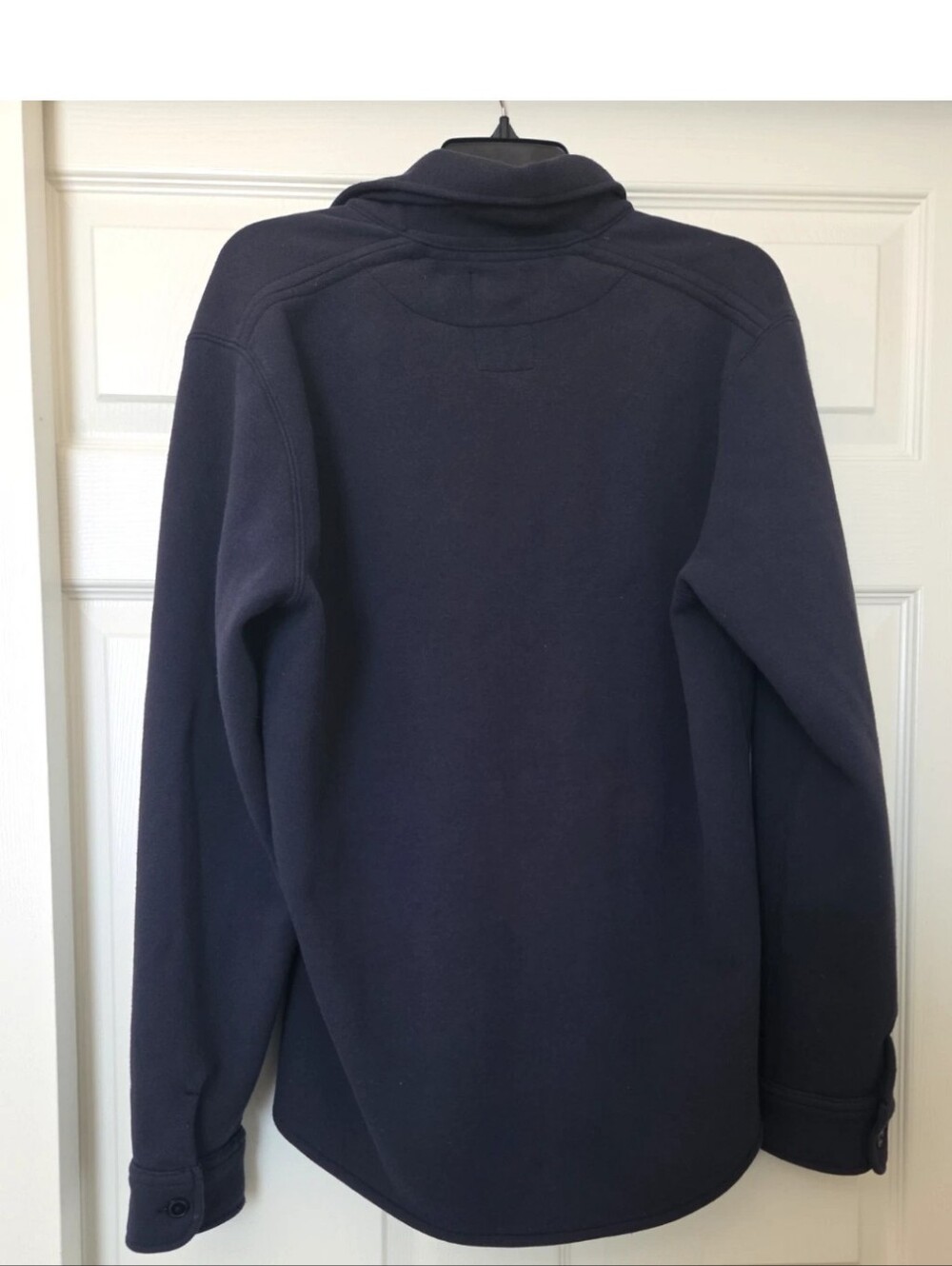 Relwen Shacket Pique Shirt Jacket Blue Medium - Picture 4 of 6